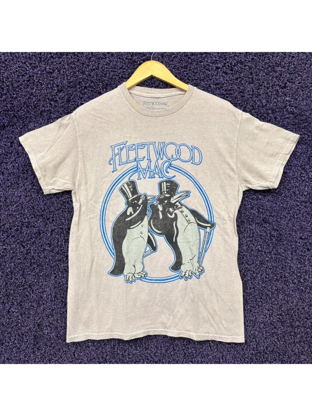 Fleetwood Mac Rumours Album Fancy Penguins Folk T-Shirt M